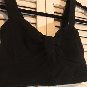 Black crop top